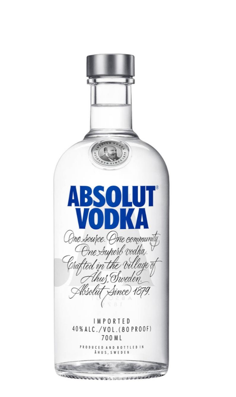Flasche Absolut Wodka 0,7